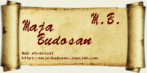 Maja Budošan vizit kartica
